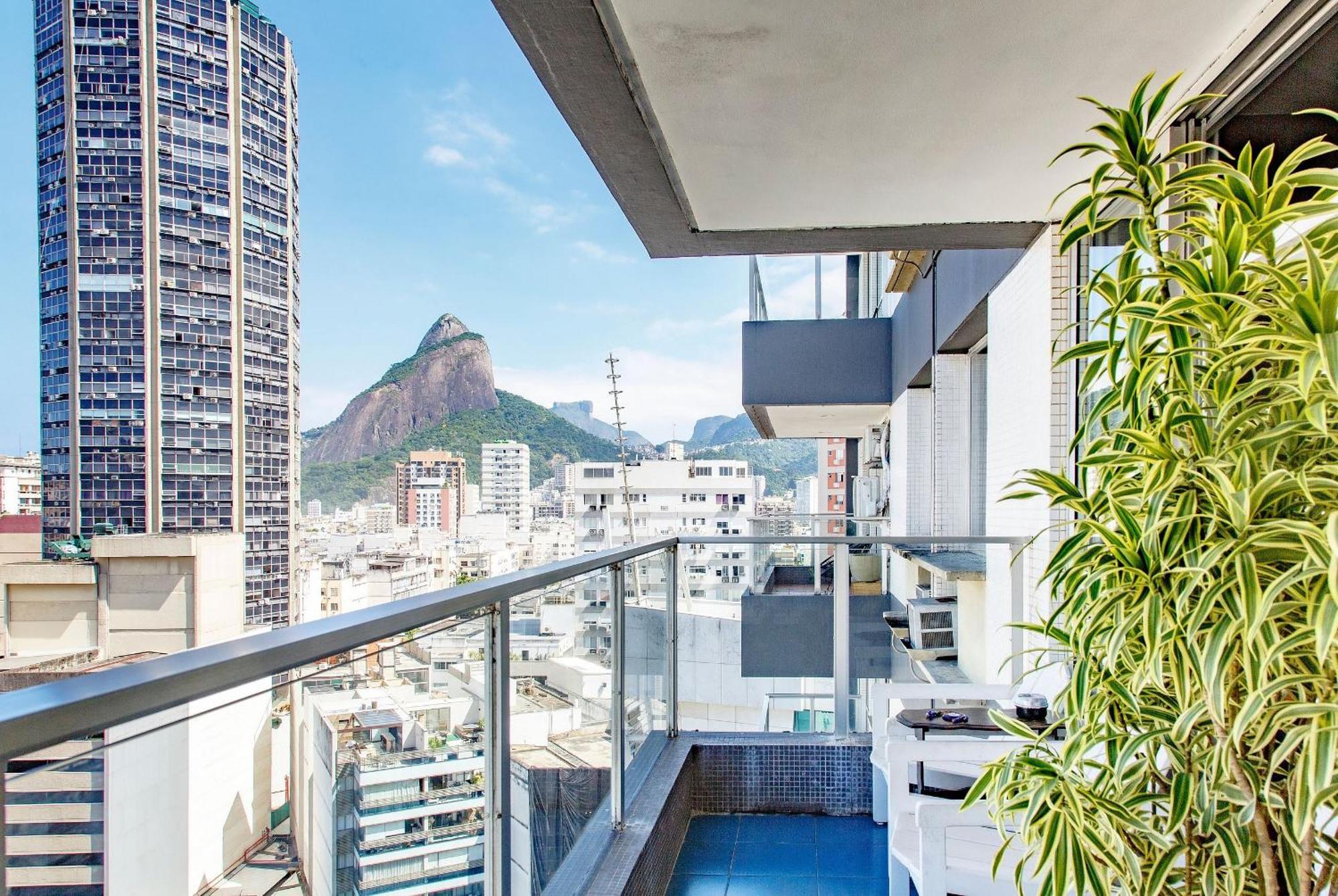 Jumpinbed - Leblon Flat Service - Sala E Quarto Com Varanda E Vista Do Mar. Rio de Janeiro Bagian luar foto
